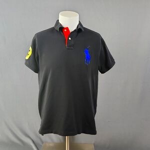 Polo - Children's Large Logo Short Sleeve Black Shirt - Size L